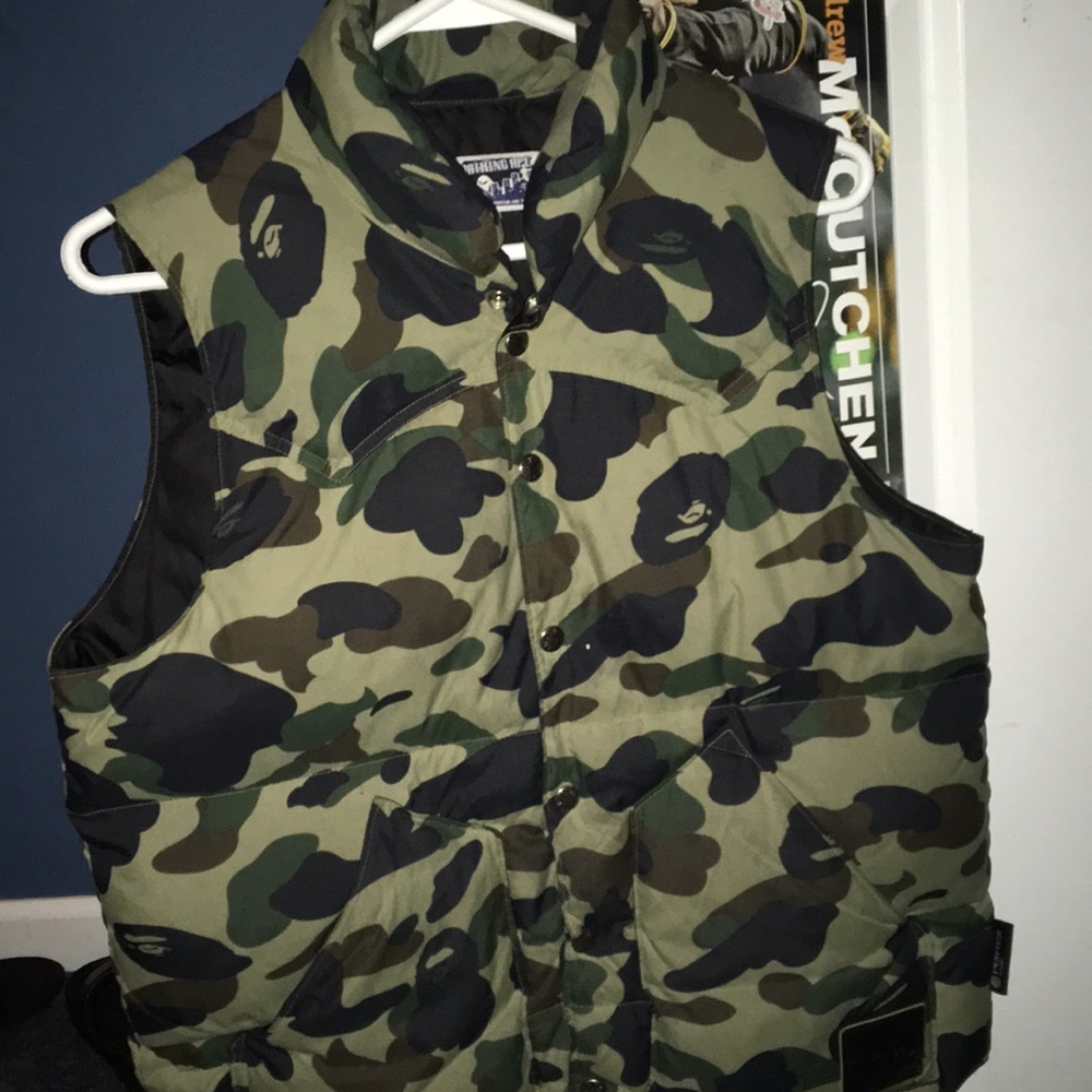 BAPE puffer vest